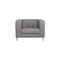 Fauteuil design gris LINCOLN