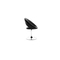 Fauteuil design noir ELVA