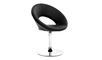 Fauteuil design noir ELVA