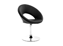Fauteuil design noir ELVA