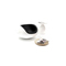 Fauteuil design noir et blanc STONE