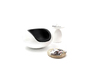 Fauteuil design noir et blanc STONE