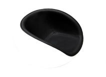 Fauteuil design noir et blanc STONE