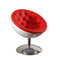 Fauteuil design r&eacute;tro blanc et rouge New Stanley