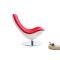 Fauteuil design rouge et blanc TALY