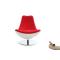 Fauteuil design rouge et blanc TALY