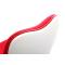 Fauteuil design rouge et blanc TALY