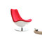 Fauteuil design rouge et blanc TALY