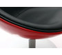 Fauteuil design rouge et noir RAYNI