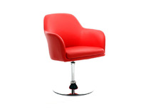 Fauteuil design rouge TORY