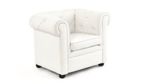 Fauteuil enfant blanc -  BABY CHESTERFIELD