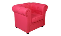 Fauteuil enfant framboise  -  BABY CHESTERFIELD