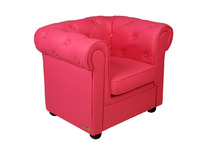 Fauteuil enfant framboise  -  BABY CHESTERFIELD