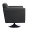 Fauteuil noir pivotant contemporain Boston