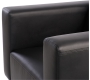 Fauteuil noir pivotant contemporain Boston