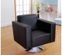 Fauteuil noir pivotant contemporain Boston