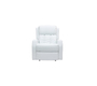 Fauteuil relax &eacute;lectrique massant blanc GALLER