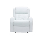 Fauteuil relax &eacute;lectrique massant blanc GALLER