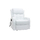 Fauteuil relax &eacute;lectrique massant blanc GALLER