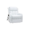 Fauteuil relax &eacute;lectrique massant blanc GALLER