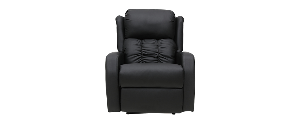 Fauteuil relax &eacute;lectrique massant noir GALLER