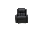 Fauteuil relax &eacute;lectrique massant noir GALLER