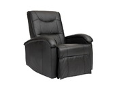Fauteuil relax &eacute;lectrique noir  PERRY