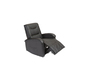 Fauteuil relax &eacute;lectrique noir  PERRY
