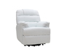 Fauteuil relax &eacute;lectrique releveur blanc PHOEBE