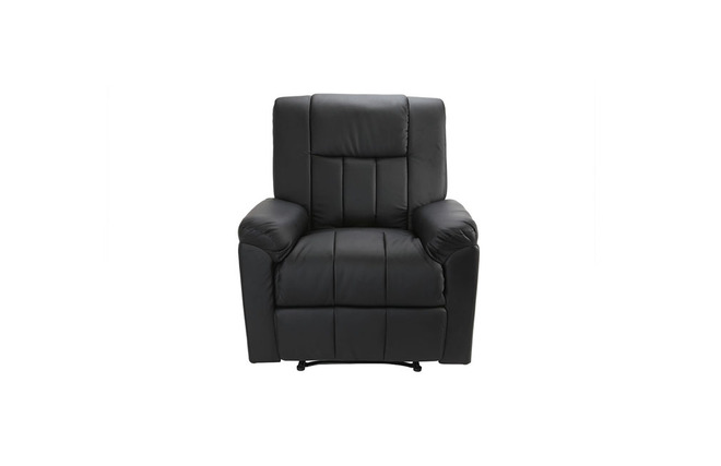Fauteuil relax noir manuel Joey