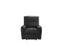 Fauteuil relax noir manuel Joey