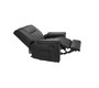Fauteuil relax noir manuel Joey