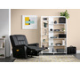 Fauteuil relax noir manuel Joey