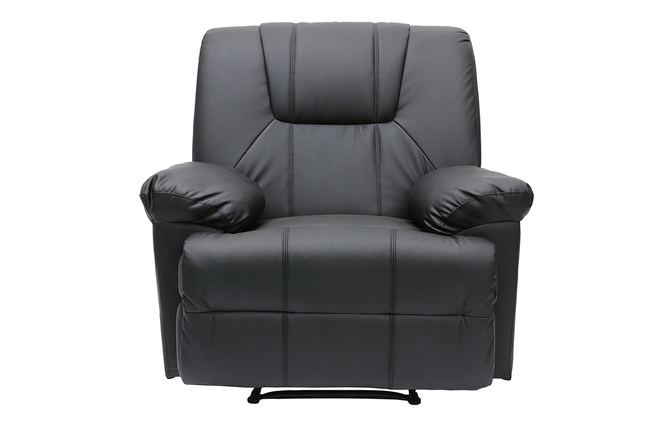 Fauteuil relax noir manuel Ross
