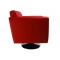 Fauteuil rouge pivotant contemporain Boston