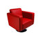 Fauteuil rouge pivotant contemporain Boston