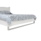 Lit design laqu&eacute; blanc 2 personnes 160x200 HALIFAX