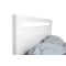 Lit design laqu&eacute; blanc 2 personnes 160x200 HALIFAX
