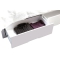 Lit design laqu&eacute; blanc 2 personnes 160x200 NOHA