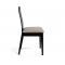 Lot de 2 chaises cuisine / salle &agrave; manger EVA ch&ecirc;ne malaisien  - coloris wenge