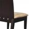 Lot de 2 chaises cuisine / salle &agrave; manger EVA ch&ecirc;ne malaisien  - coloris wenge