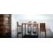 Lot de 2 chaises cuisine / salle &agrave; manger EVA ch&ecirc;ne malaisien  - coloris wenge