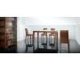 Lot de 2 chaises cuisine / salle &agrave; manger EVA ch&ecirc;ne malaisien  - coloris wenge