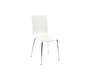 Lot de 2 chaises design cuisine blanches NELLY
