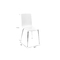 Lot de 2 chaises design cuisine blanches NELLY