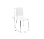 Lot de 2 chaises design cuisine blanches NELLY