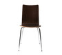 Lot de 2 chaises design cuisine bois chocolat  ELLA