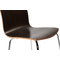 Lot de 2 chaises design cuisine bois chocolat  ELLA