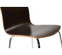Lot de 2 chaises design cuisine bois chocolat  ELLA