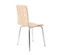Lot de 2 chaises design cuisine bois coloris naturel TARA